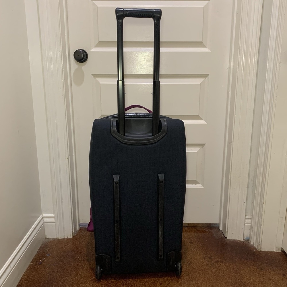RARE Patagonia Black Hole Wheeled Duffel 70L pitch blue bag pack Rolling Case - Picture 10 of 16